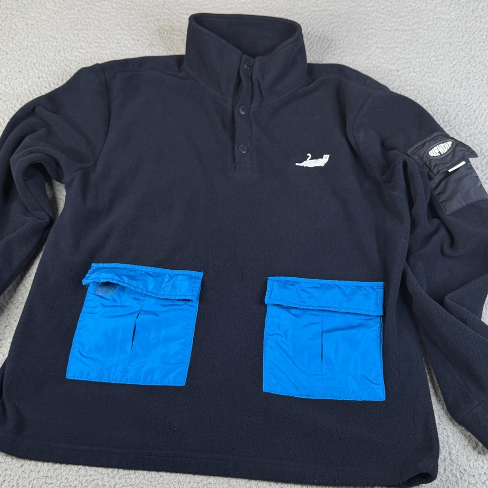 RipnDip Sweatshirt Mens M Navy Blue Fleece  Pullover Lord Nermal Cat Streetwear